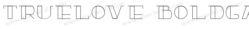 TrueLove boldga字体转换